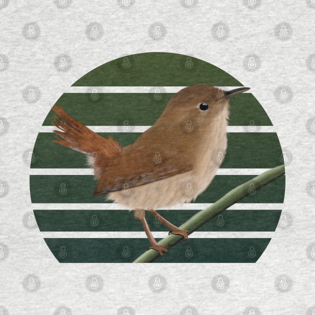 jz.birds Wren Bird Animal Art by jzbirds